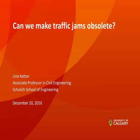 Can we make traffic jams obsolete?