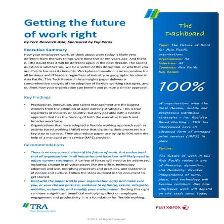 Getting the Future of Work Right - TRA