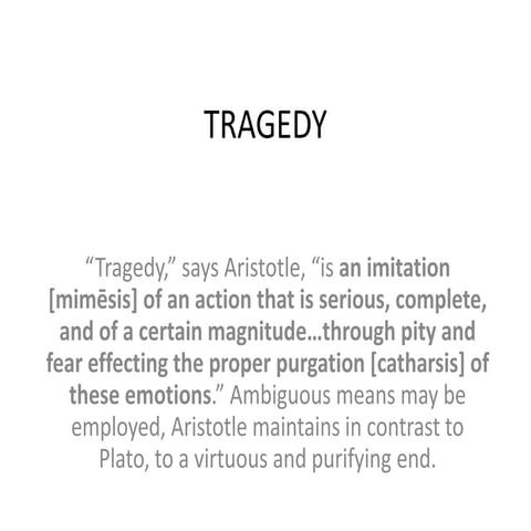 ARISTOTLE"S TRAGEDY BY BHAWNA BHARDWAJ