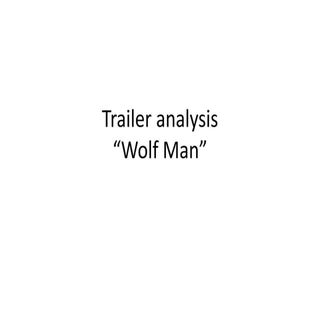 Trailer analysis