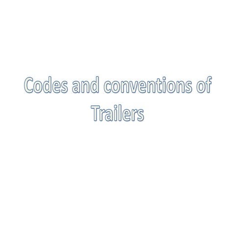 Trailer codes and conventions
