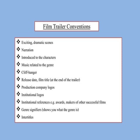 Trailer conventions - VEL