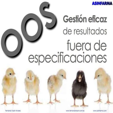 Gestión eficaz de resultados OOS (fuera de especificaciones)