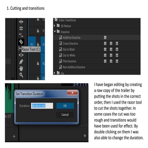 Post Production: Evidence of Making 
