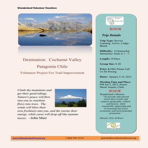 Trail Voluntour Cochamo 3.0