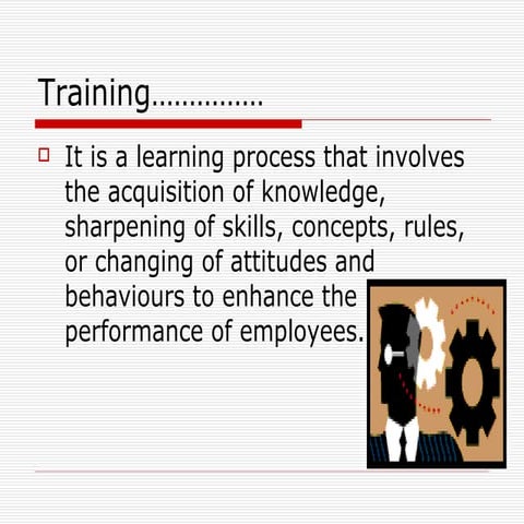 Training presentation