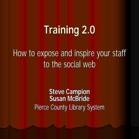 Training 2.0 in Libraries