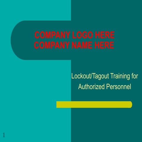 Lock Out / Tag Out | PPT