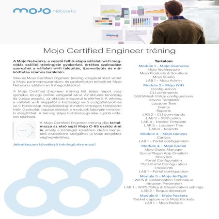 Mojo Certified Engineer tréning