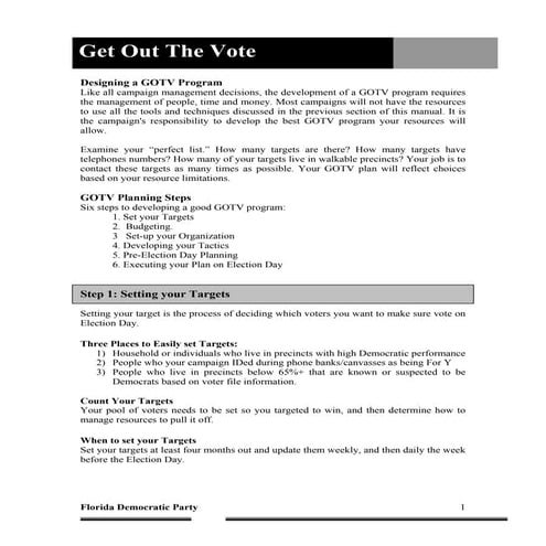 Training Manual Gotv