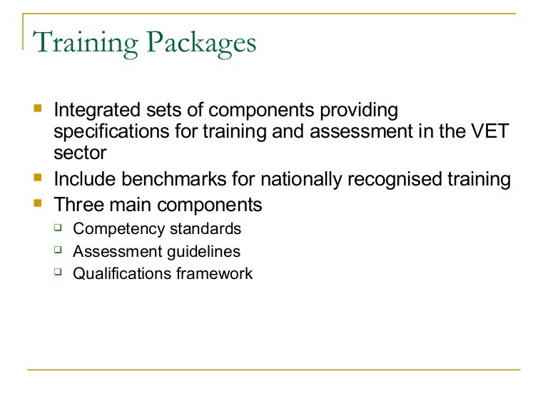 Training Packages Session 2