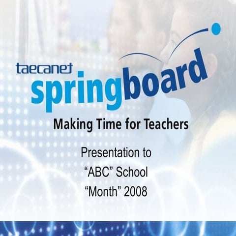 Training Presentation Generic 2008