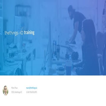 Training thethings.iO