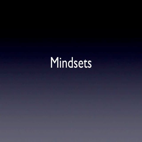 Mindset Training 1 - what are growth and fixed mindsets