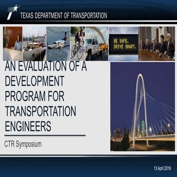 An Evaluation of a Development Program for Transportation Engineers