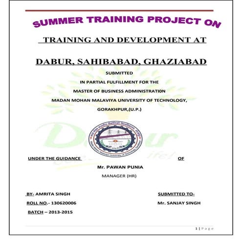 Training and d. amrita