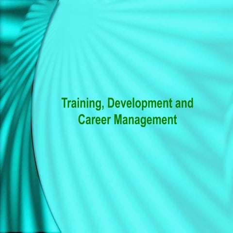 Training and developement - Unitedworld School of Business