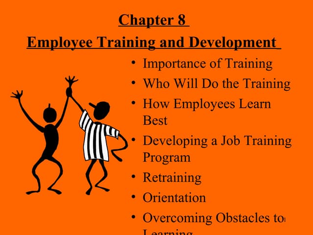 Training and development