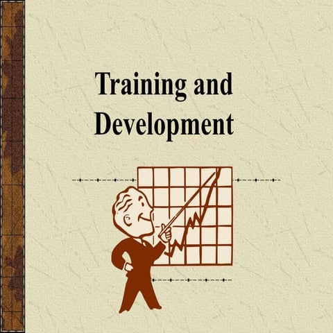 Training and development