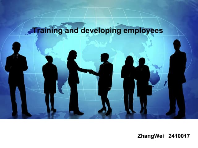 Training And Developing Employees
