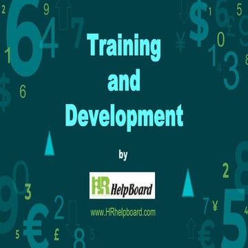 Training and Development 