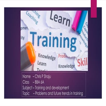 Challenges and Future Trends in Employee Training and Development | PPTX