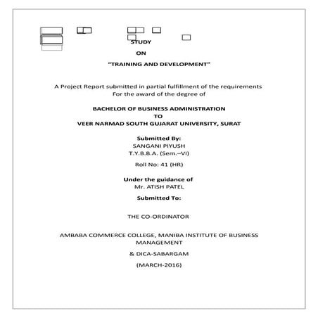 Training and development project of renault