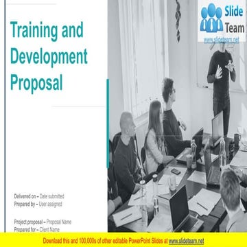 Training And Development Proposal PowerPoint Presentation Slides
