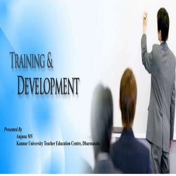 Training and Development