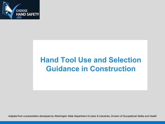 Safety procedures in using hand tools and equipment | PPTX | Medical Health