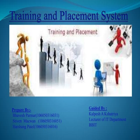 Training and placement ppt