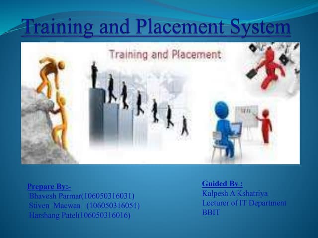 Training and placement ppt