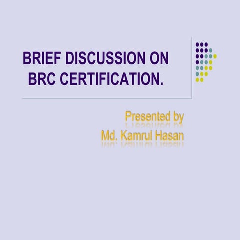 Training BRC Certification