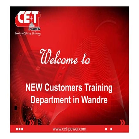 CE+T Power Customer Training Center