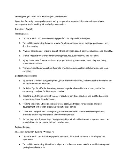 Training Design Docx Training Design Docx
