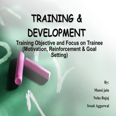 Training &amp; Development