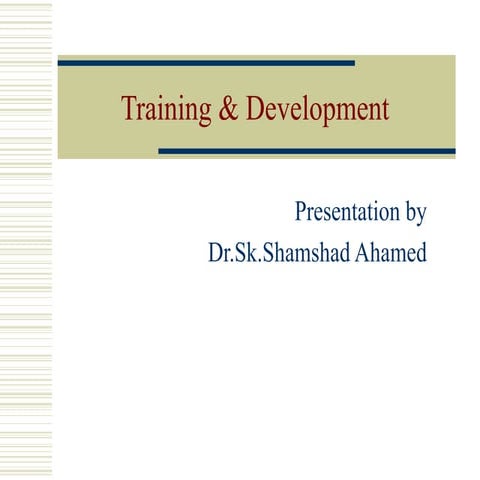 TrainingDevelopment382.ppt form management students