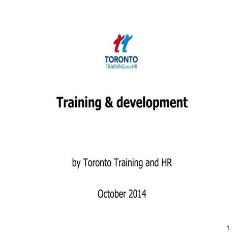 Training & development October 2014