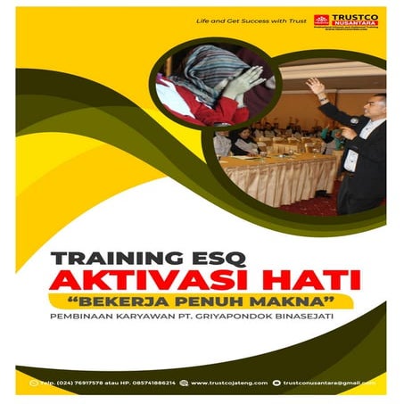 Training esq aktivasi hati roadshow 6 kota
