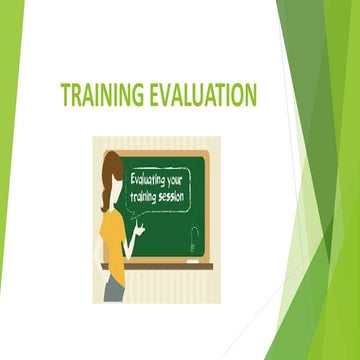 Training evaluation