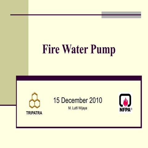 Training Fire Water Pump.ppt