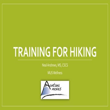 Training for Hiking