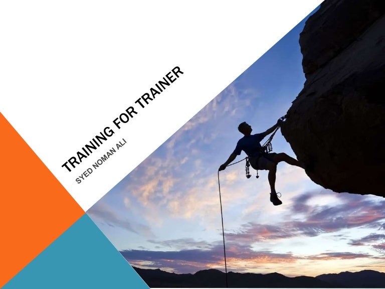 Training for trainer