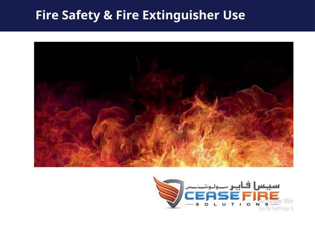 Fire alaram concept and training Details