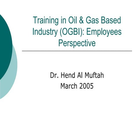 Training in the Qatari Oil&Gas Industries