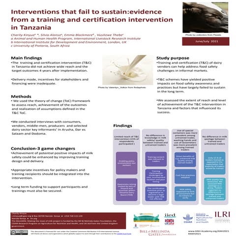 Interventions that fail to sustain: Evidence from a training and certificatio...