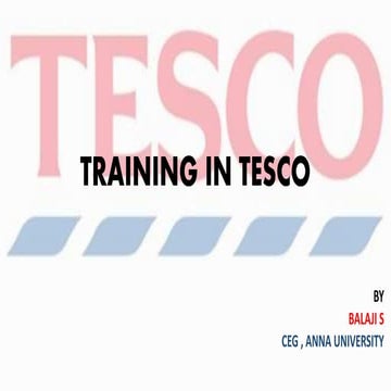 Training in tesco