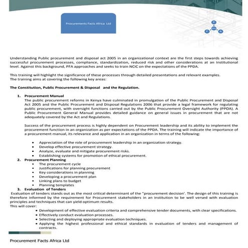 Training introduction | DOCX