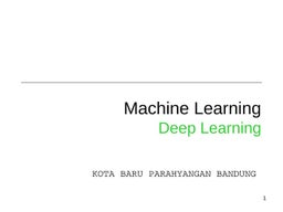 Introduction of Machine learning and Deep Learning | PPT