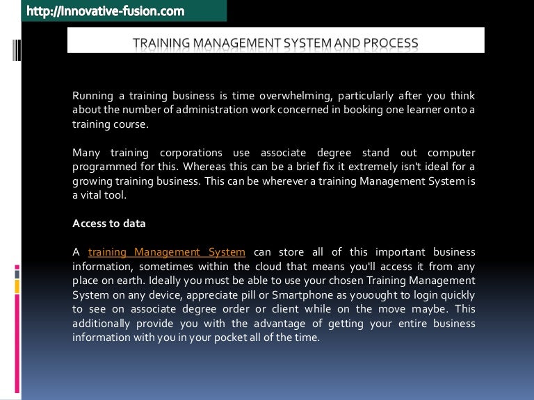Training Management System for your Business